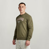 G-STAR Outlet Skeleton Dog Graphic Sweater Green