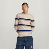 G-STAR Outlet Jersey Stripe Blanco