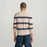 G-STAR Outlet Jersey Stripe Blanco