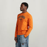 G-STAR Outlet Skeleton Dog Graphic Sweater Orange