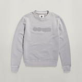 G-STAR Outlet Distressed Logo Sweater Grey