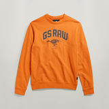 G-STAR Outlet Skeleton Dog Graphic Sweater Orange