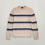 G-STAR Outlet Jersey Stripe Blanco