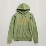 G-STAR Outlet Sudadera Distressed Originals Hooded Verde