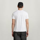 G-STAR Outlet Camiseta Triple Logo Graphic Blanco