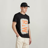 G-STAR Outlet Painted RAW Graphic T-Shirt Black