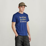 G-STAR Outlet Camiseta Triple Logo Graphic Azul intermedio