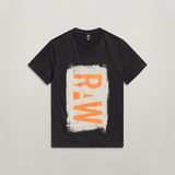 G-STAR Outlet Painted RAW Graphic T-Shirt Black