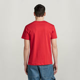 G-STAR Outlet Camiseta Triple Logo Graphic Rojo