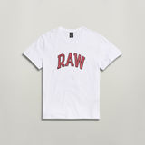 G-STAR Outlet Puff RAW Graphic T-Shirt White