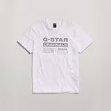 G-STAR Outlet Reflective Originals Graphic T-Shirt White