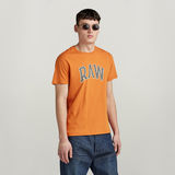 G-STAR Outlet Camiseta Puff RAW Graphic Naranja