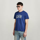 G-STAR Outlet Puff RAW Graphic T-Shirt Medium blue