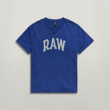 G-STAR Outlet Puff RAW Graphic T-Shirt Medium blue