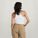 G-STAR Outlet Italian Utility Ultra Slim Tank Top White