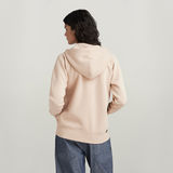 G-STAR Outlet Premium Core 2.1 Hooded Zip Thru Sweater Pink