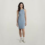 G-STAR Outlet Rib Tank Dress Slim Light blue