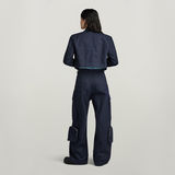 G-STAR Outlet GSRR Multi Pocket Cropped Blazer Dark blue