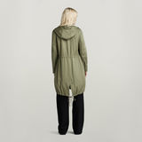 G-STAR Outlet Fluid Fishtail Hooded Parka Green
