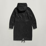 G-STAR Outlet Fluid Fishtail Hooded Parka Black