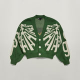 G-STAR Outlet Holiday Knitted Cardigan Loose Green