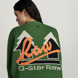 G-STAR Outlet Holiday Knitted Cardigan Loose Green