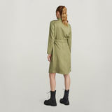 G-STAR Outlet Fitted Shirt Dress Green