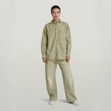 G-STAR Outlet Relaxed Denim Overshirt Green