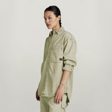 G-STAR Outlet Relaxed Denim Overshirt Green