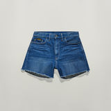 G-STAR Outlet High Denim Shorts Raw Edge Dark blue