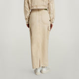 G-STAR Outlet Falda Viktoria Long Cargo Beige