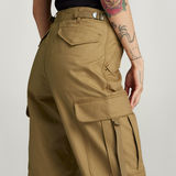 G-STAR Outlet Cargo Cropped Drawcord Pants Brown