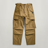 G-STAR Outlet Cargo Cropped Drawcord Pants Brown