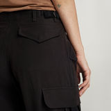G-STAR Outlet Cargo Cropped Drawcord Pants Black