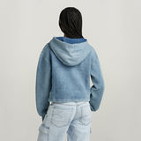 G-STAR Outlet Indigo Loose Hooded Sweater Medium blue