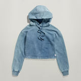G-STAR Outlet Indigo Loose Hooded Sweater Medium blue
