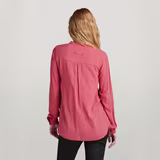 G-STAR Outlet Half Placket Top Red