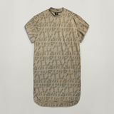 G-STAR Outlet Printed Loose T-Shirt Dress Multi color