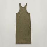 G-STAR Outlet Slim Ribbed Tank Dress Green