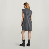 G-STAR Outlet Vestido Riveted Loose Sleeveless Gris