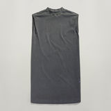 G-STAR Outlet Vestido Riveted Loose Sleeveless Gris