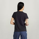 G-STAR Outlet Calligraphy Graphic Top Black