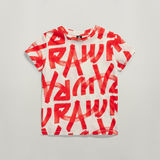 G-STAR Outlet Top Calligraphy Allover Multi color