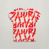 G-STAR Outlet Top Calligraphy Allover Multi color