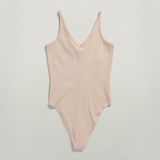G-STAR Outlet Spaghetti Strap Ribbed Body Suit Pink