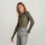 G-STAR Outlet Ribbed Slim Polo Green