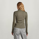 G-STAR Outlet Ribbed Slim Polo Green
