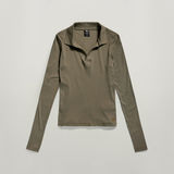 G-STAR Outlet Ribbed Slim Polo Green