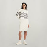 G-STAR Outlet Vestido Broken Stripe Knitted Beige