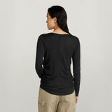 G-STAR Outlet Top Gathered Slim Negro